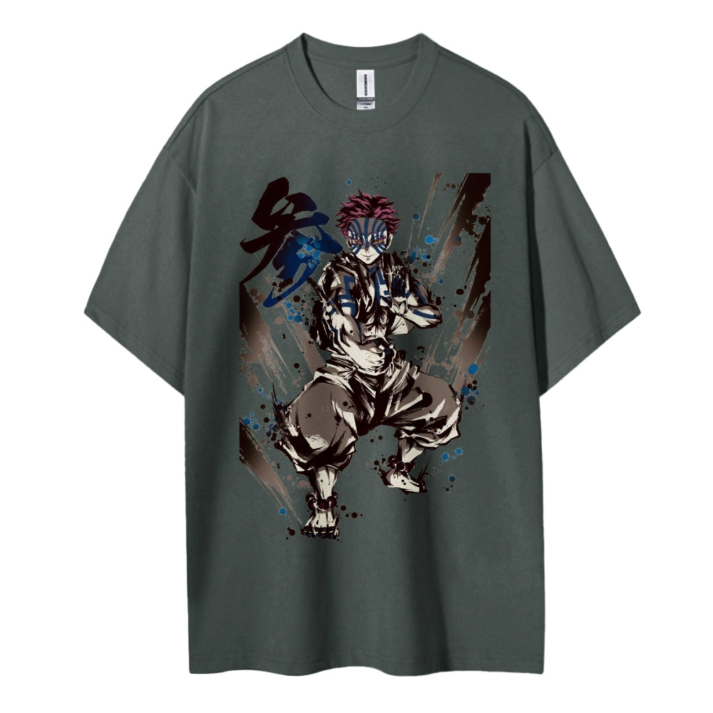 Demon Slayer: Kimetsu no Yaiba Cotton Unisex Crew Neck Anime T-Shirt