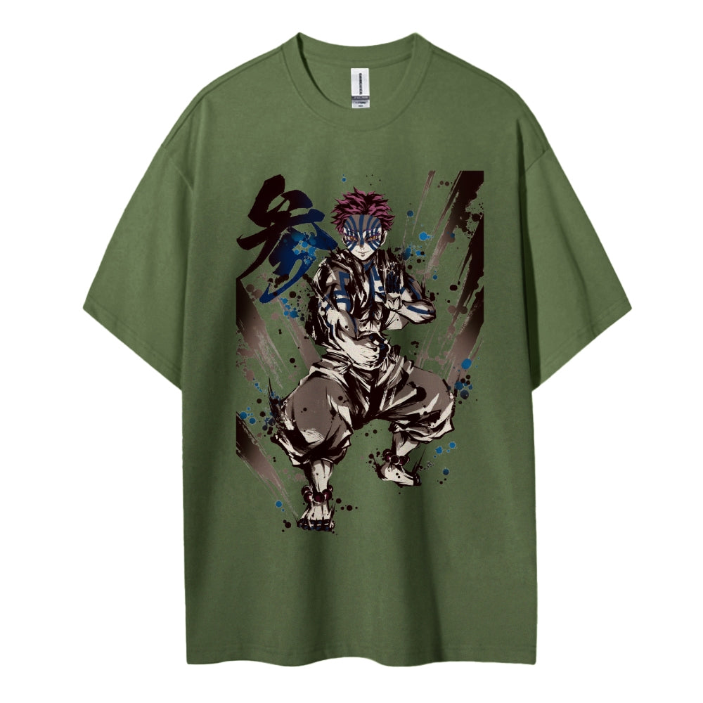 Demon Slayer: Kimetsu no Yaiba Cotton Unisex Crew Neck Anime T-Shirt