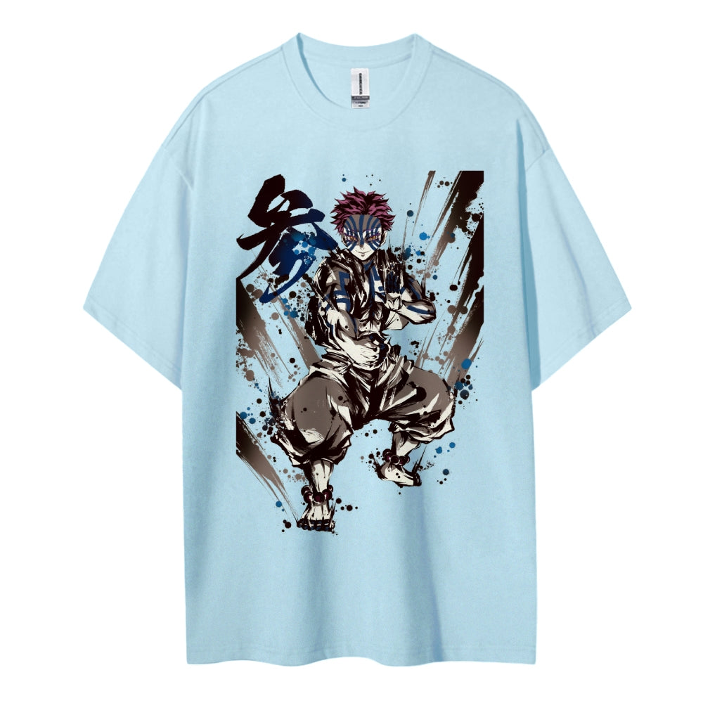 Demon Slayer: Kimetsu no Yaiba Cotton Unisex Crew Neck Anime T-Shirt