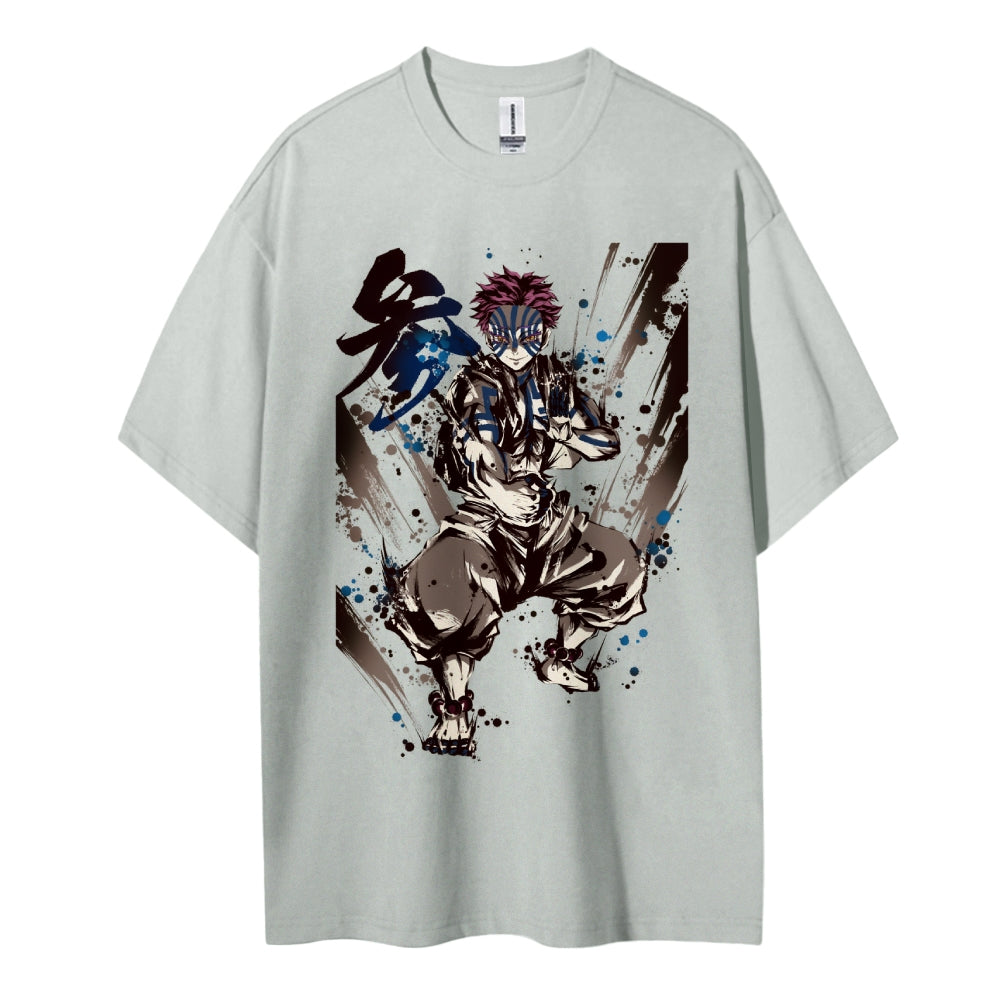 Demon Slayer: Kimetsu no Yaiba Cotton Unisex Crew Neck Anime T-Shirt