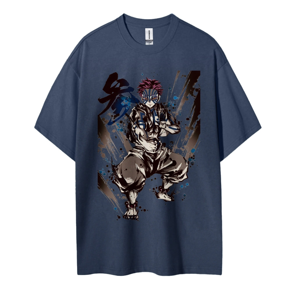 Demon Slayer: Kimetsu no Yaiba Cotton Unisex Crew Neck Anime T-Shirt