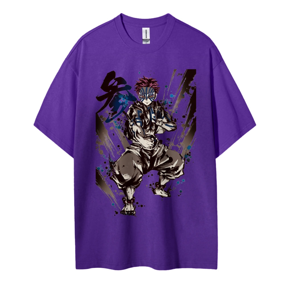 Demon Slayer: Kimetsu no Yaiba Cotton Unisex Crew Neck Anime T-Shirt