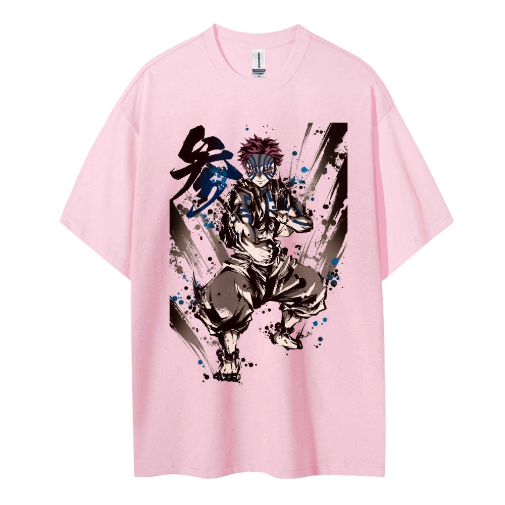 Demon Slayer: Kimetsu no Yaiba Cotton Unisex Crew Neck Anime T-Shirt
