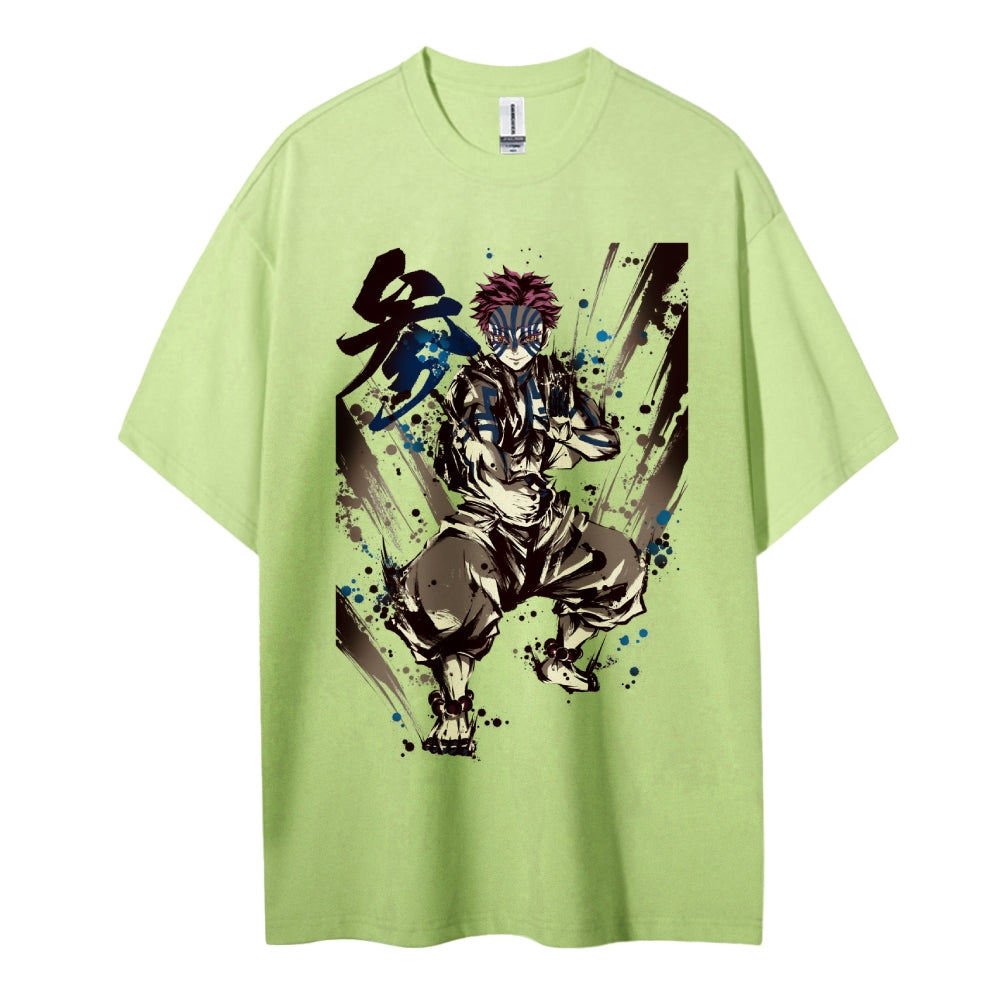 Demon Slayer: Kimetsu no Yaiba Cotton Unisex Crew Neck Anime T-Shirt