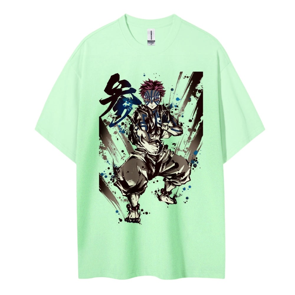Demon Slayer: Kimetsu no Yaiba Cotton Unisex Crew Neck Anime T-Shirt