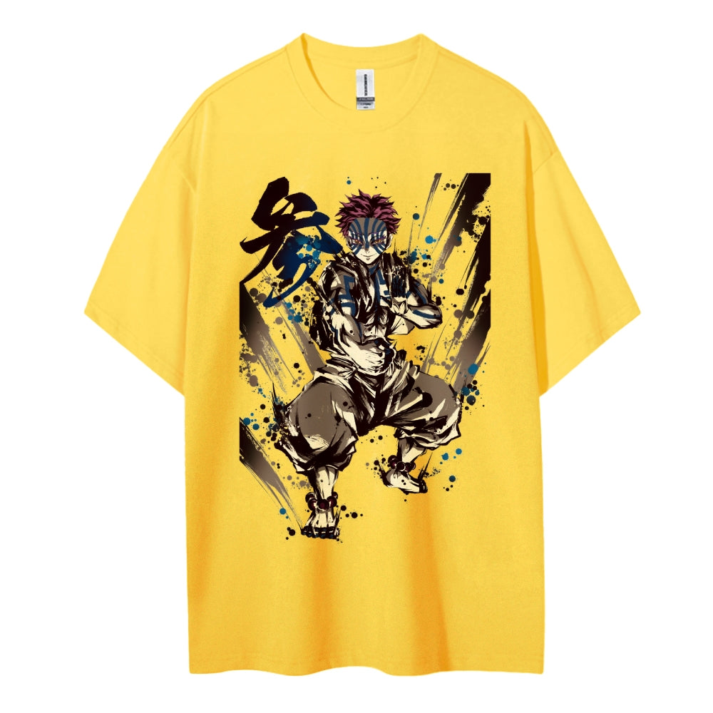 Demon Slayer: Kimetsu no Yaiba Cotton Unisex Crew Neck Anime T-Shirt
