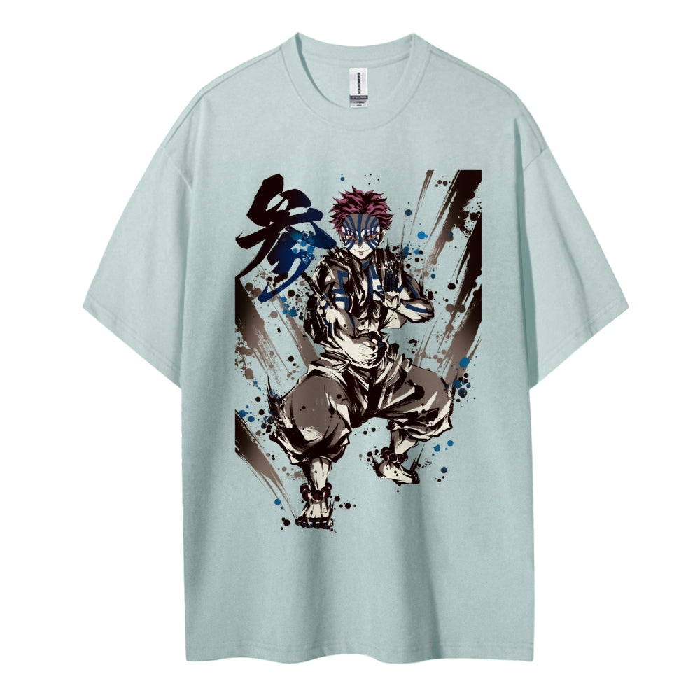 Demon Slayer: Kimetsu no Yaiba Cotton Unisex Crew Neck Anime T-Shirt