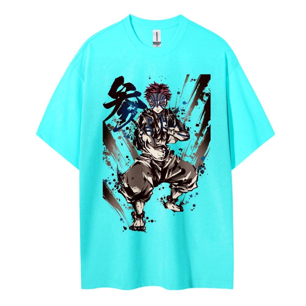 Demon Slayer: Kimetsu no Yaiba Cotton Unisex Crew Neck Anime T-Shirt