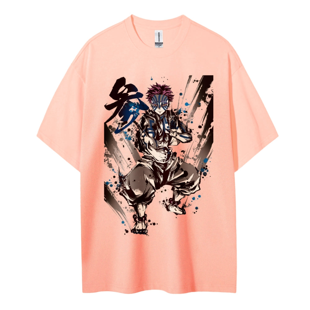 Demon Slayer: Kimetsu no Yaiba Cotton Unisex Crew Neck Anime T-Shirt