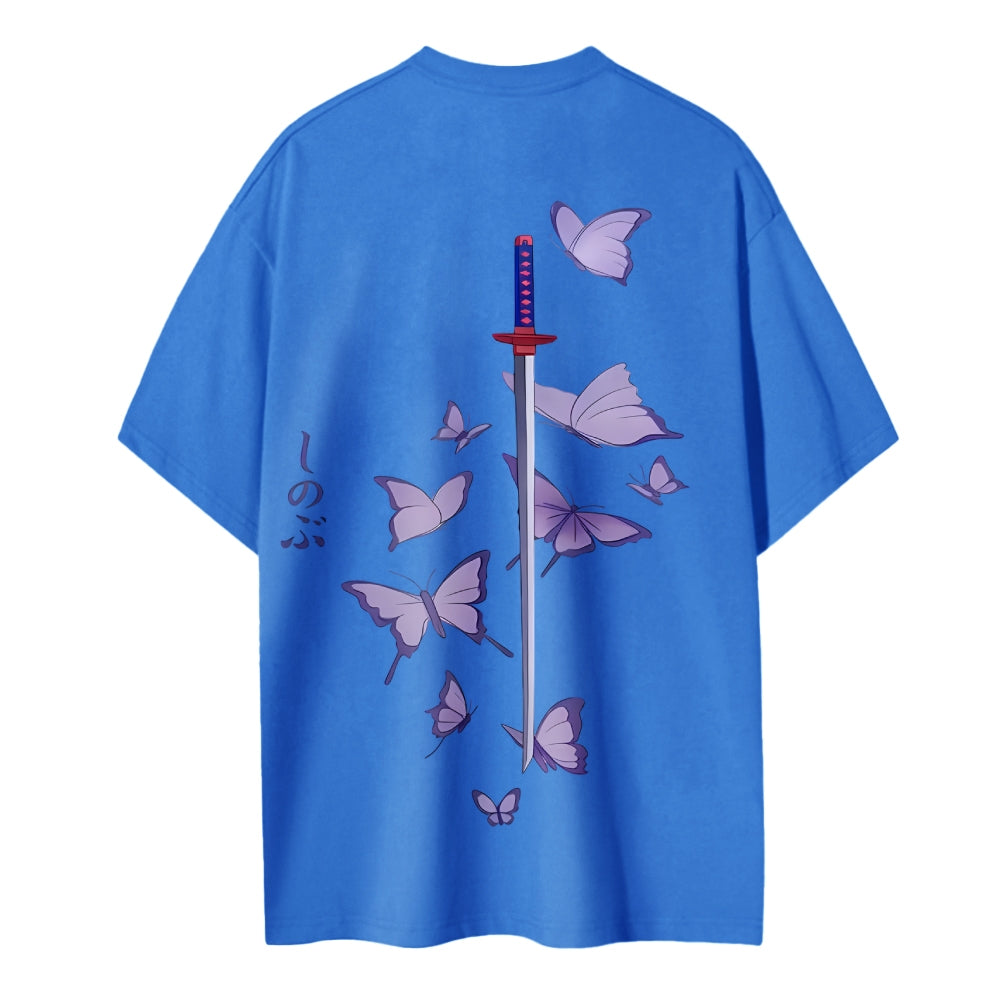 Demon Slayer: Kimetsu no Yaiba Cotton Unisex Crew Neck Anime T-Shirt