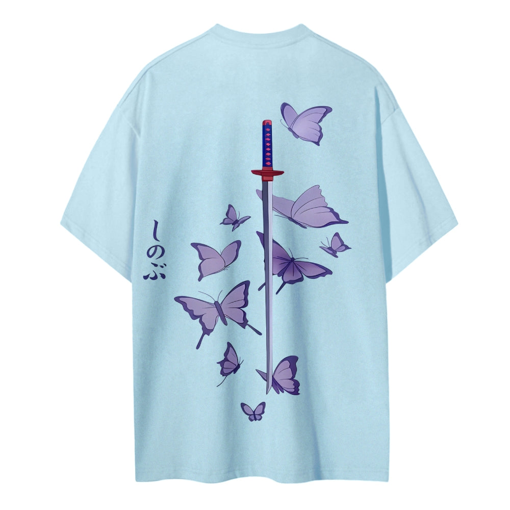 Demon Slayer: Kimetsu no Yaiba Cotton Unisex Crew Neck Anime T-Shirt