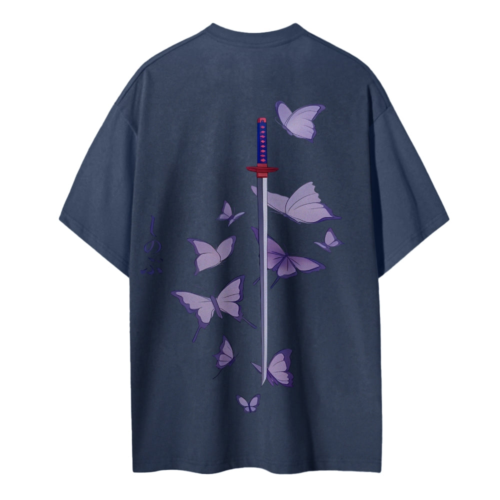 Demon Slayer: Kimetsu no Yaiba Cotton Unisex Crew Neck Anime T-Shirt