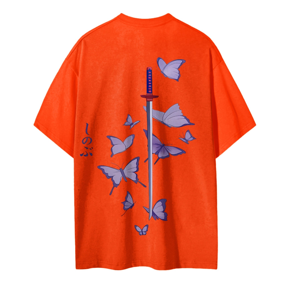 Demon Slayer: Kimetsu no Yaiba Cotton Unisex Crew Neck Anime T-Shirt