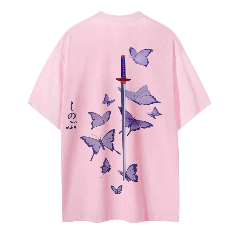 Demon Slayer: Kimetsu no Yaiba Cotton Unisex Crew Neck Anime T-Shirt