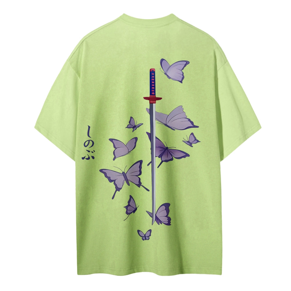 Demon Slayer: Kimetsu no Yaiba Cotton Unisex Crew Neck Anime T-Shirt