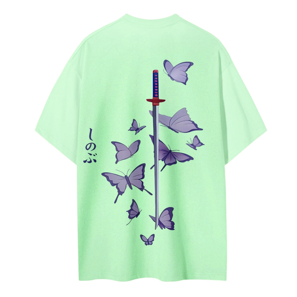 Demon Slayer: Kimetsu no Yaiba Cotton Unisex Crew Neck Anime T-Shirt