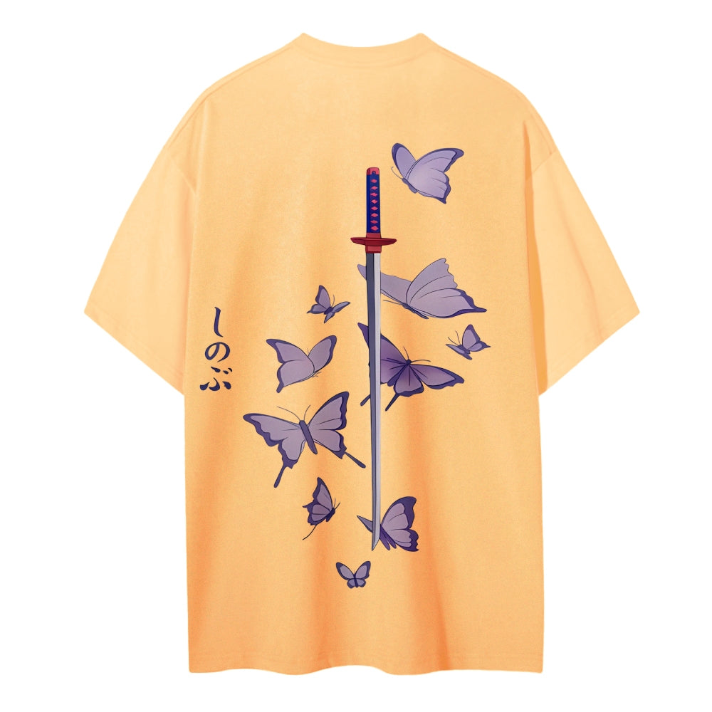 Demon Slayer: Kimetsu no Yaiba Cotton Unisex Crew Neck Anime T-Shirt