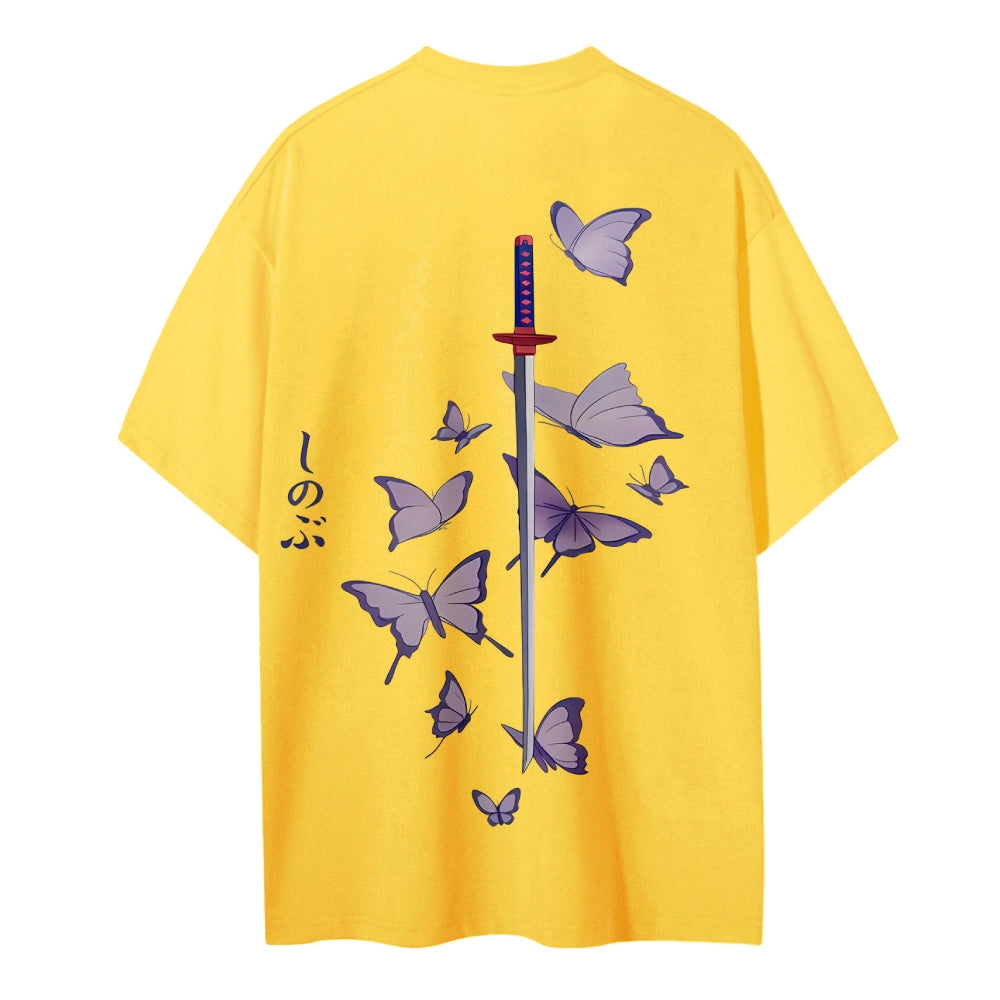 Demon Slayer: Kimetsu no Yaiba Cotton Unisex Crew Neck Anime T-Shirt