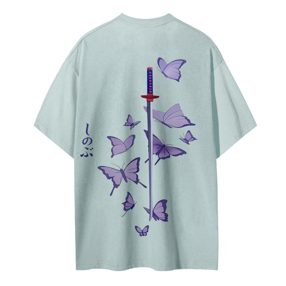 Demon Slayer: Kimetsu no Yaiba Cotton Unisex Crew Neck Anime T-Shirt