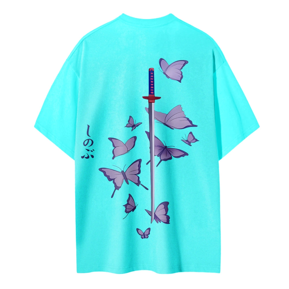 Demon Slayer: Kimetsu no Yaiba Cotton Unisex Crew Neck Anime T-Shirt