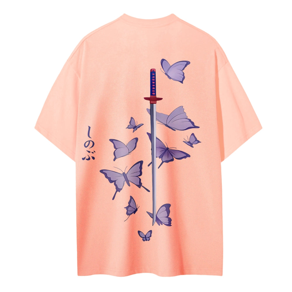 Demon Slayer: Kimetsu no Yaiba Cotton Unisex Crew Neck Anime T-Shirt