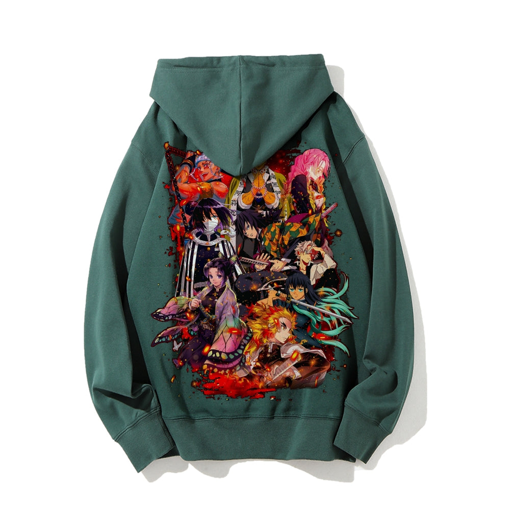 Demon Slayer Cotton Unisex Anime Hoodie