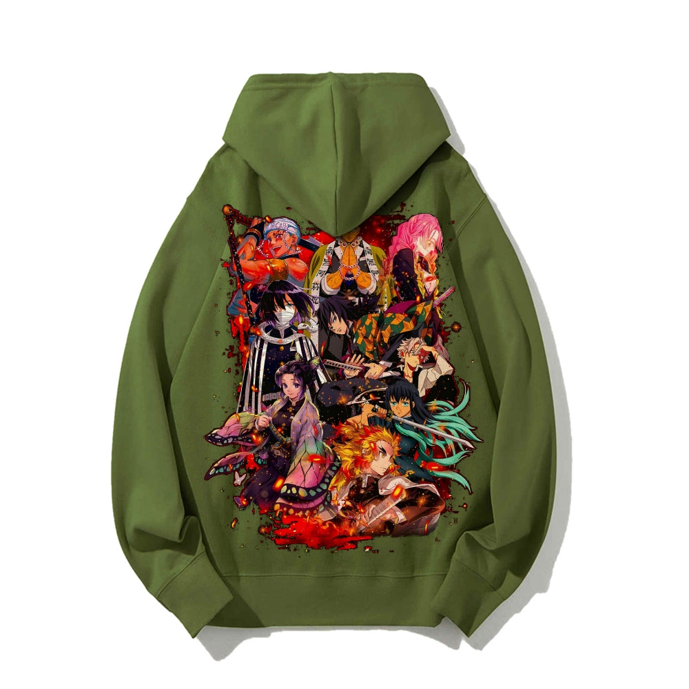 Demon Slayer Cotton Unisex Anime Hoodie