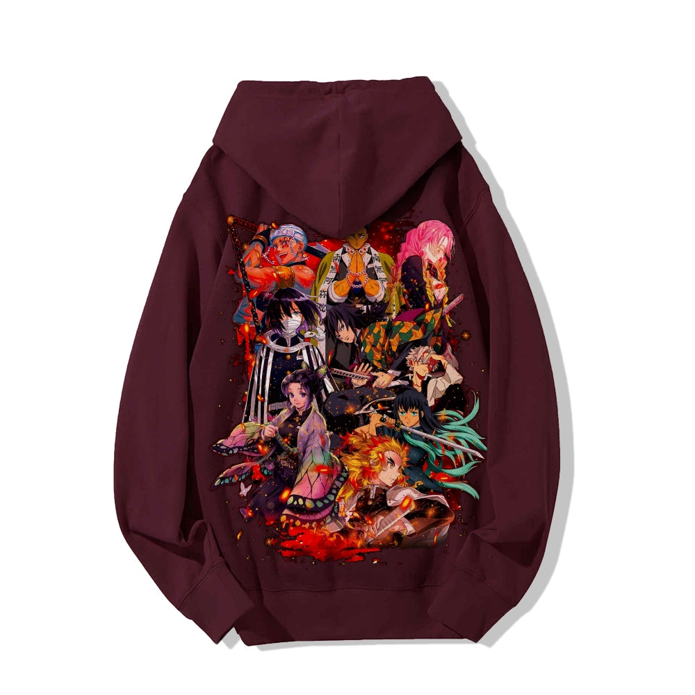 Demon Slayer Cotton Unisex Anime Hoodie