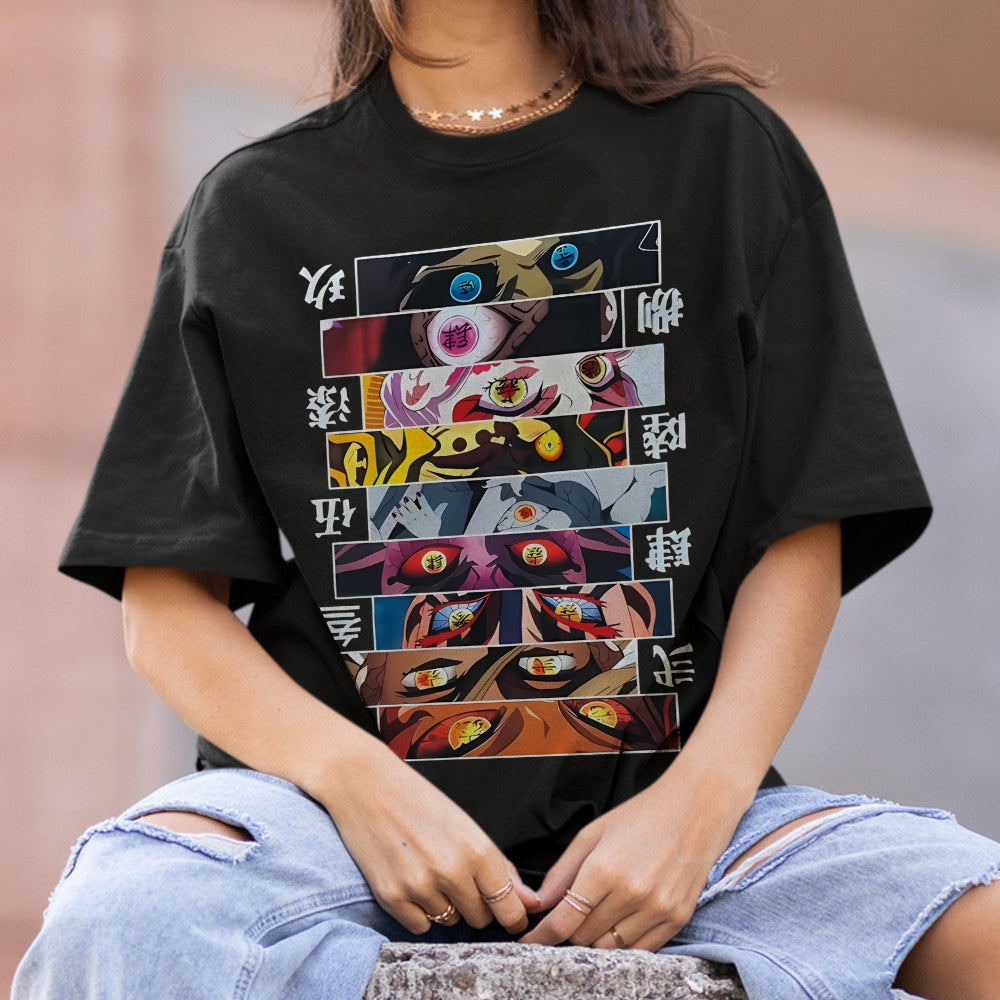 Demon Slayer Cotton Unisex Crew Neck Anime T-Shirt