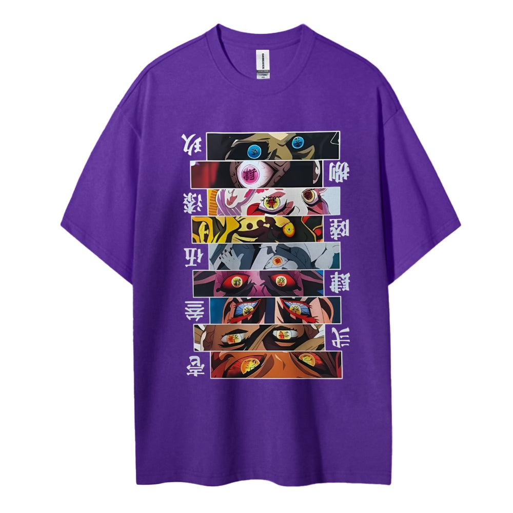 Demon Slayer Cotton Unisex Crew Neck Anime T-Shirt