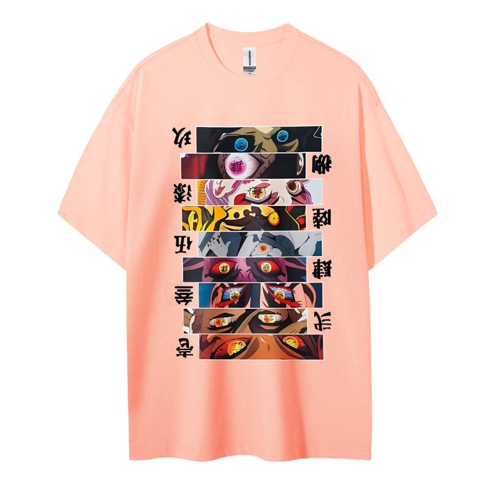 Demon Slayer Cotton Unisex Crew Neck Anime T-Shirt