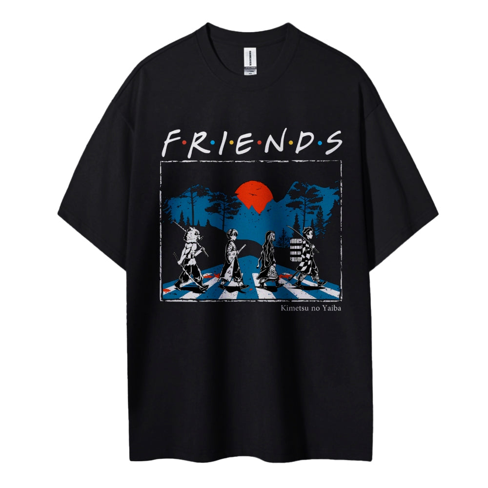 Demon Slayer Cotton Unisex Crew Neck Anime T-Shirt