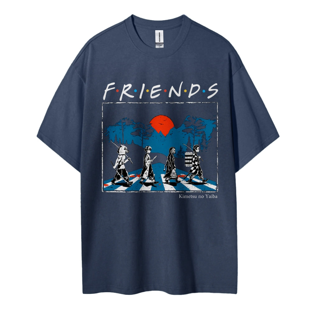 Demon Slayer Cotton Unisex Crew Neck Anime T-Shirt