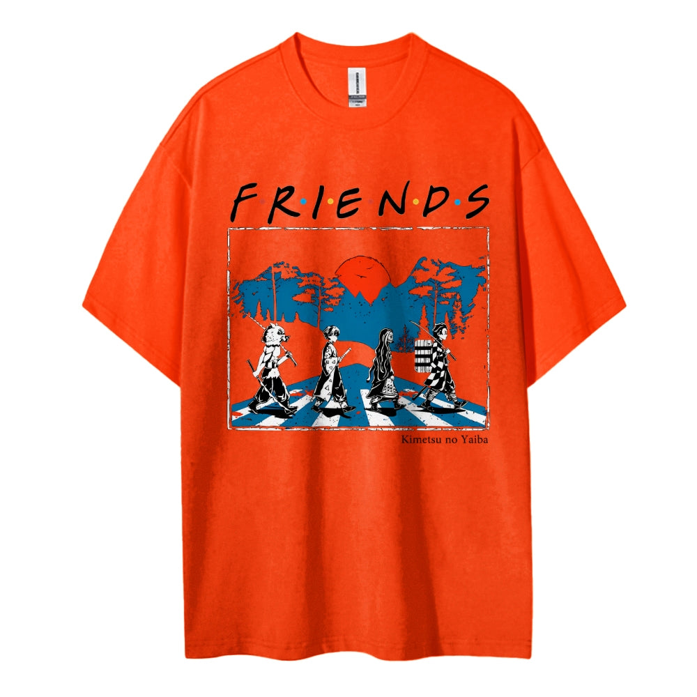 Demon Slayer Cotton Unisex Crew Neck Anime T-Shirt