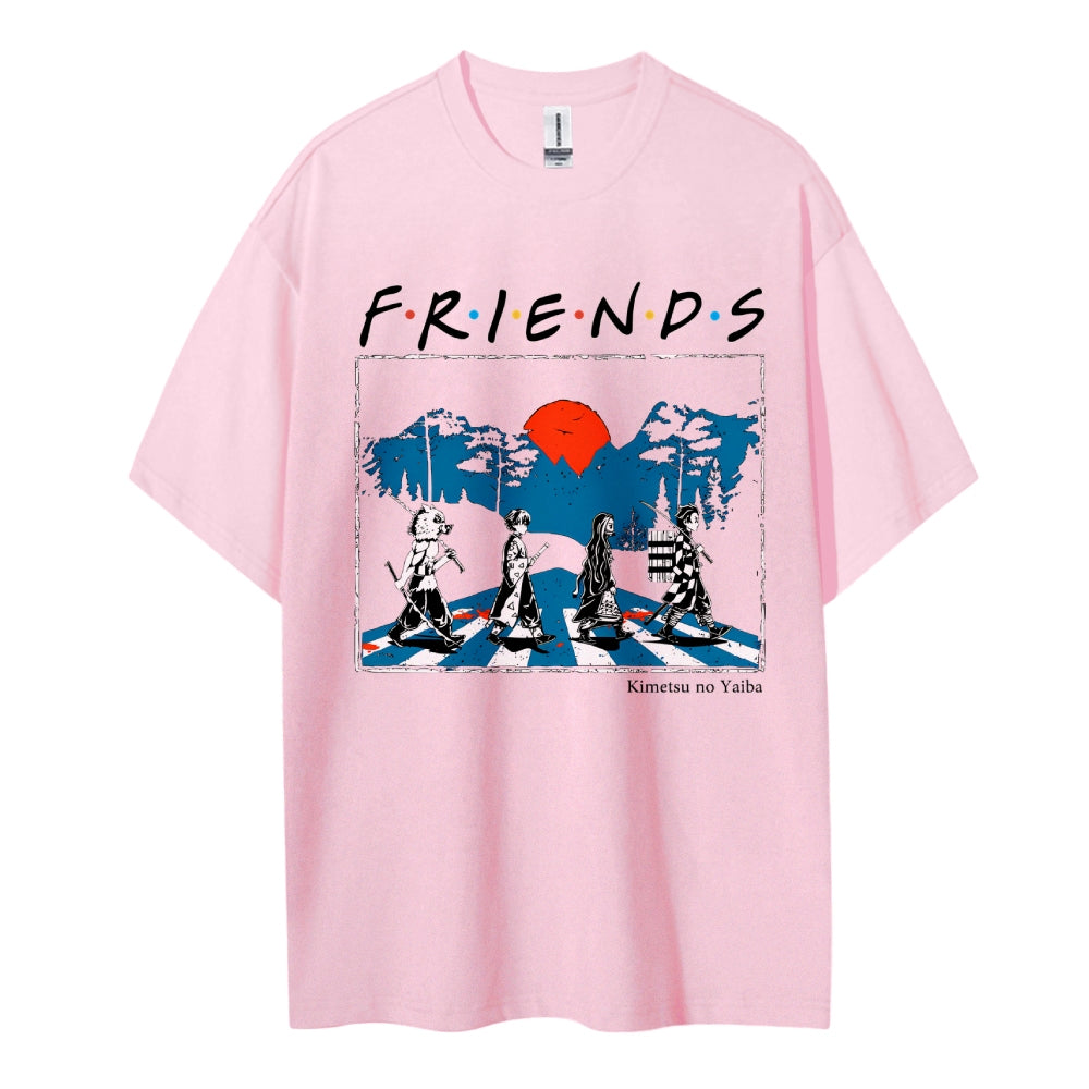 Demon Slayer Cotton Unisex Crew Neck Anime T-Shirt