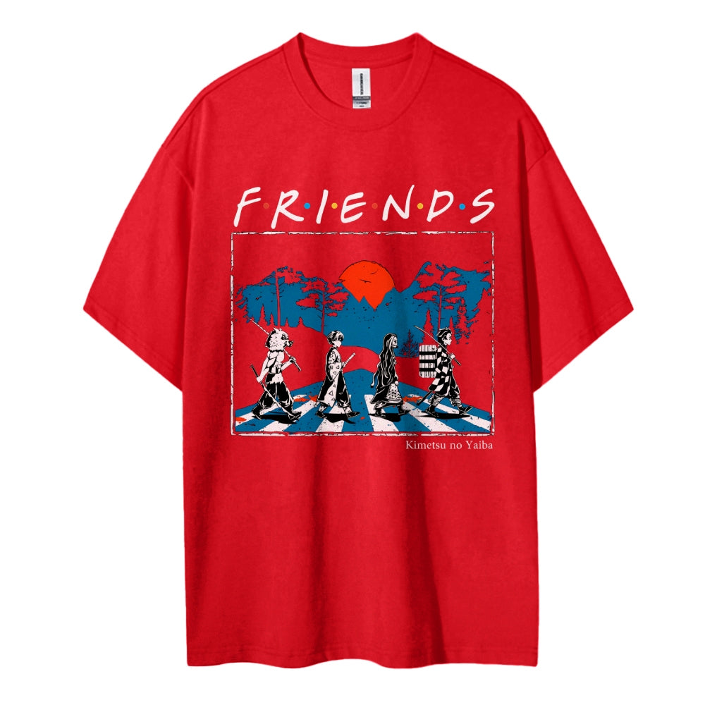 Demon Slayer Cotton Unisex Crew Neck Anime T-Shirt