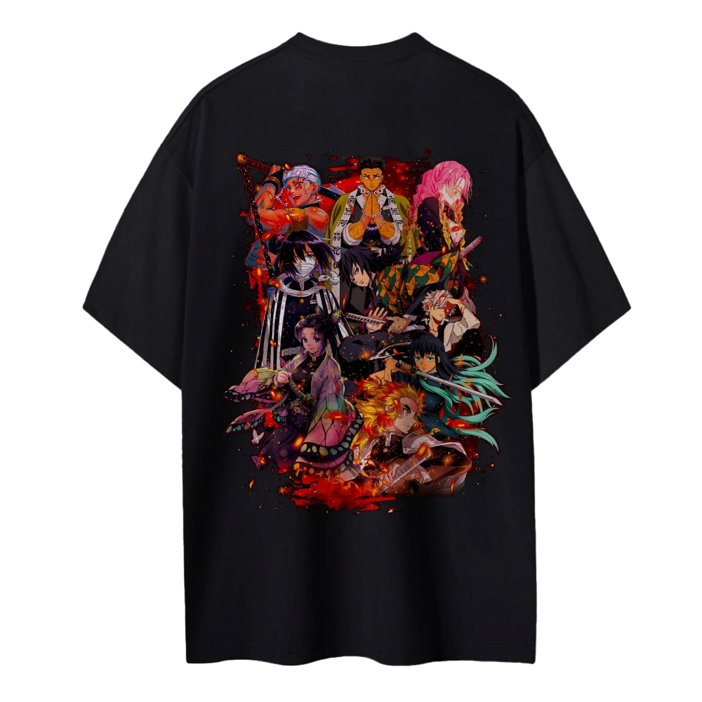 Demon Slayer Cotton Unisex Crew Neck Anime T-Shirt