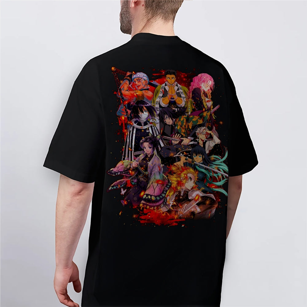 Demon Slayer Cotton Unisex Crew Neck Anime T-Shirt