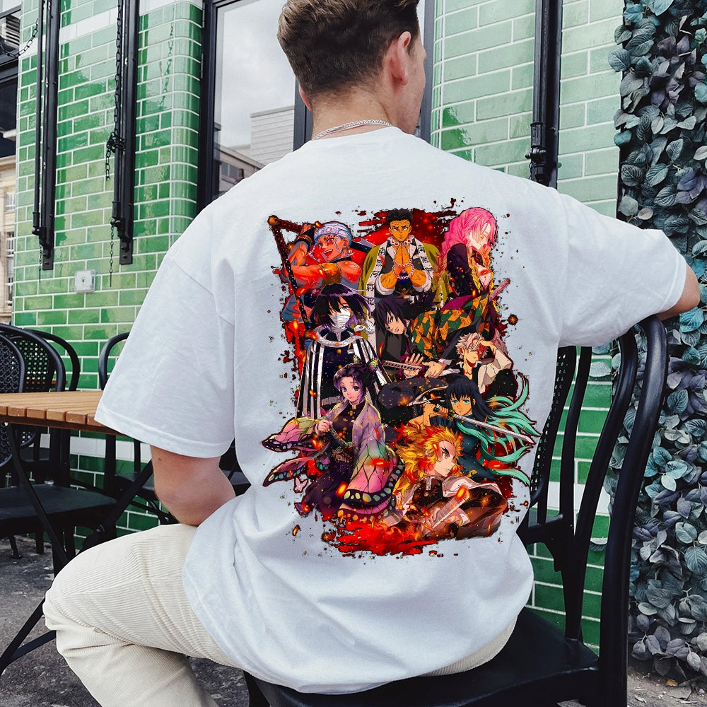 Demon Slayer Cotton Unisex Crew Neck Anime T-Shirt