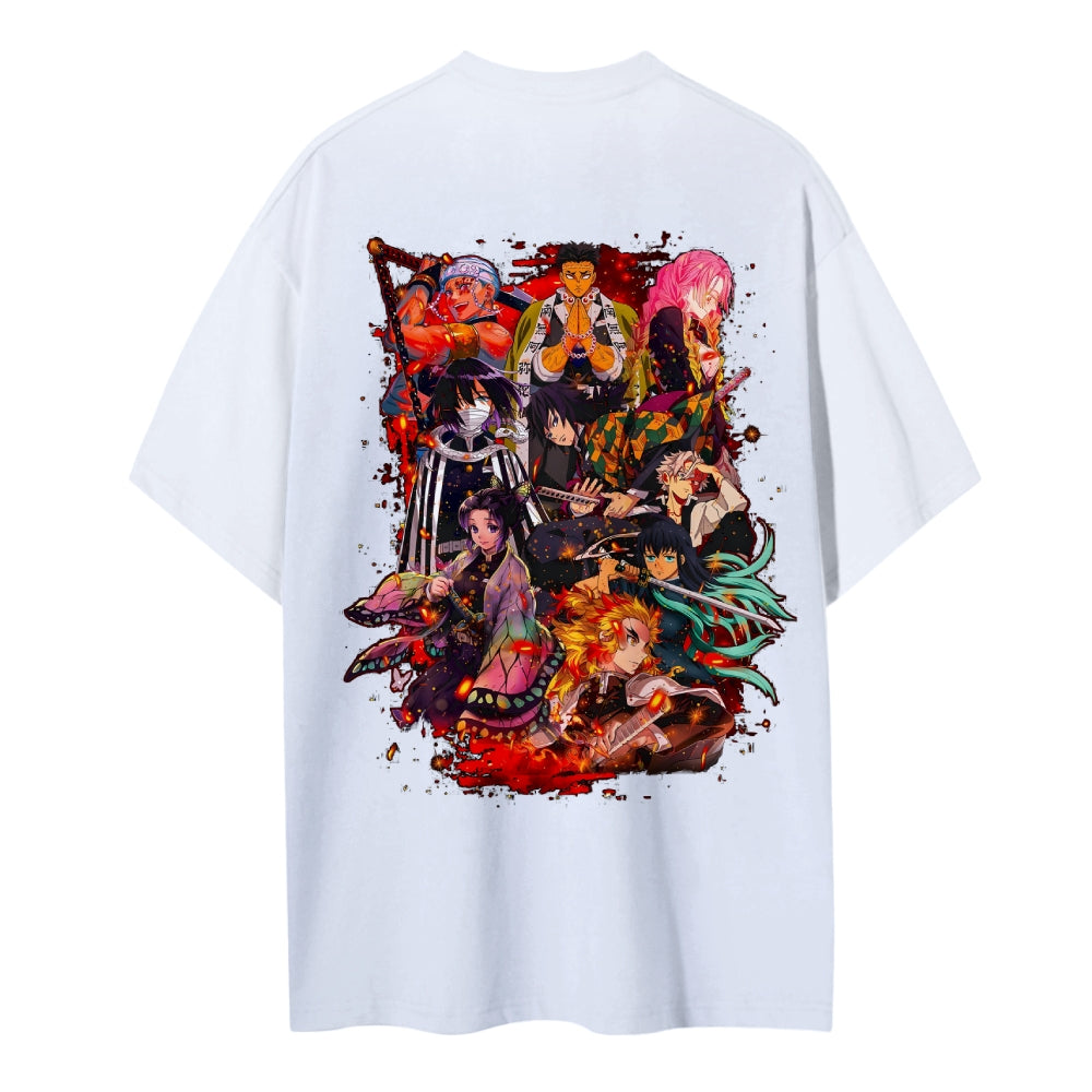 Demon Slayer Cotton Unisex Crew Neck Anime T-Shirt