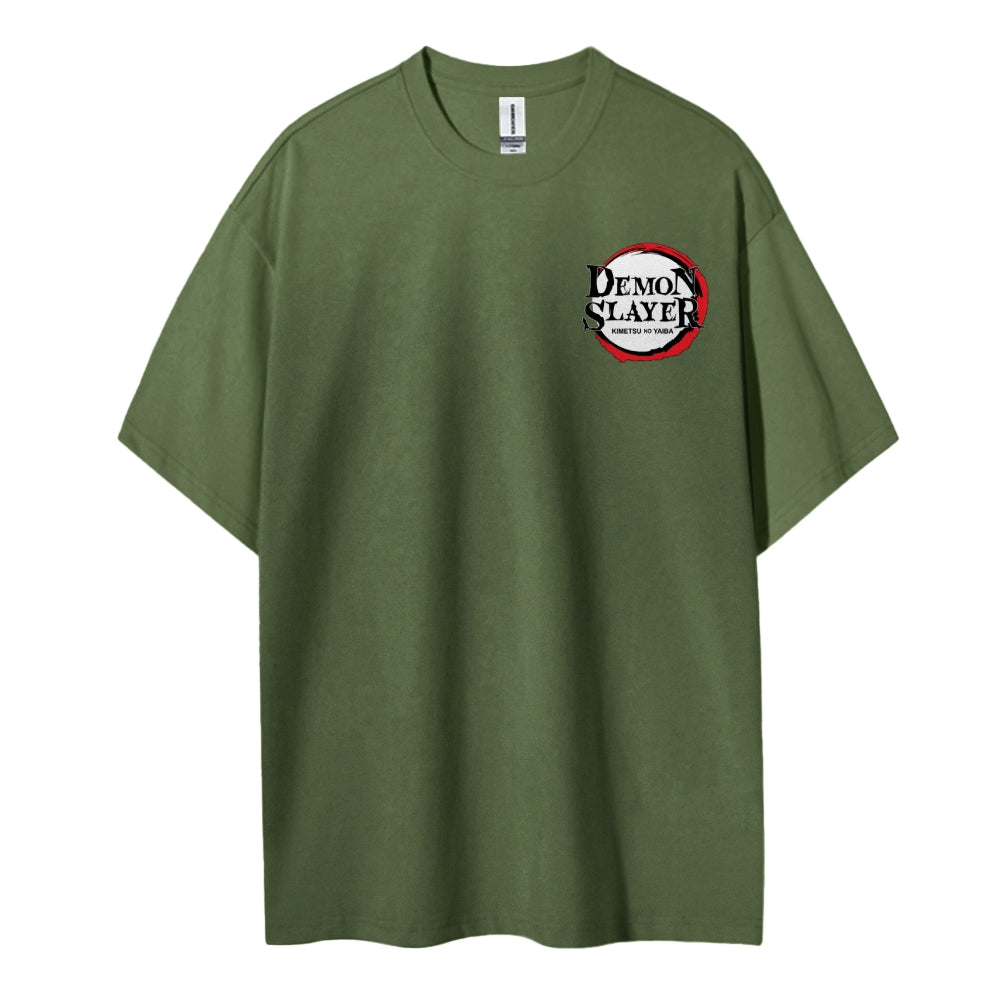 Demon Slayer Cotton Unisex Crew Neck Anime T-Shirt