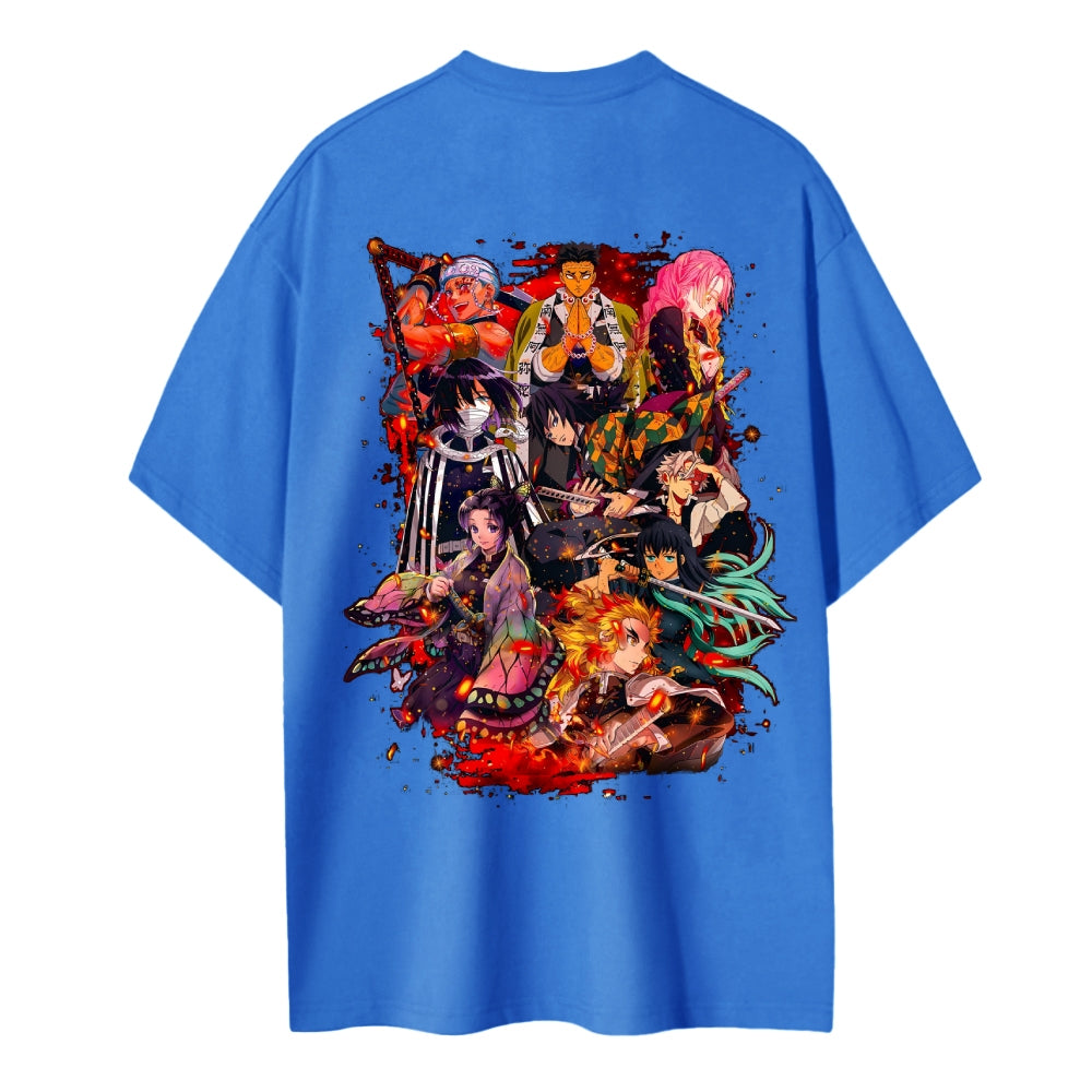 Demon Slayer Cotton Unisex Crew Neck Anime T-Shirt