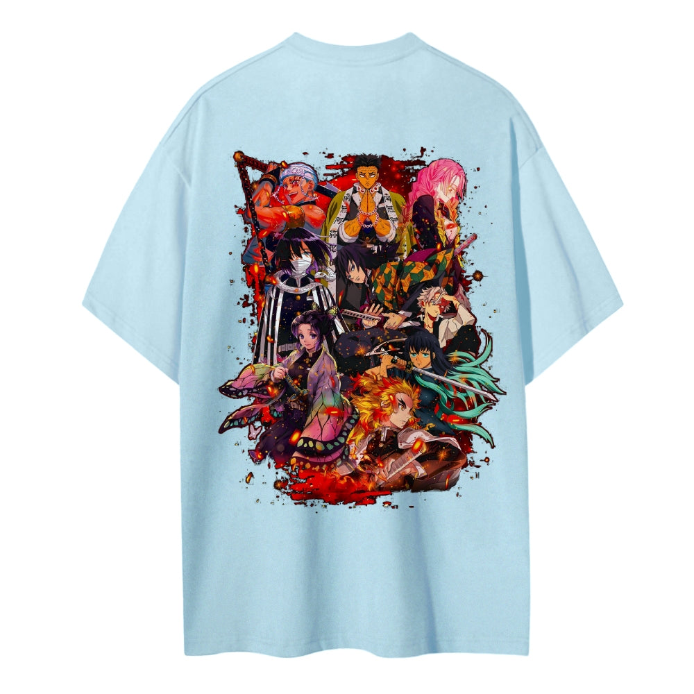 Demon Slayer Cotton Unisex Crew Neck Anime T-Shirt