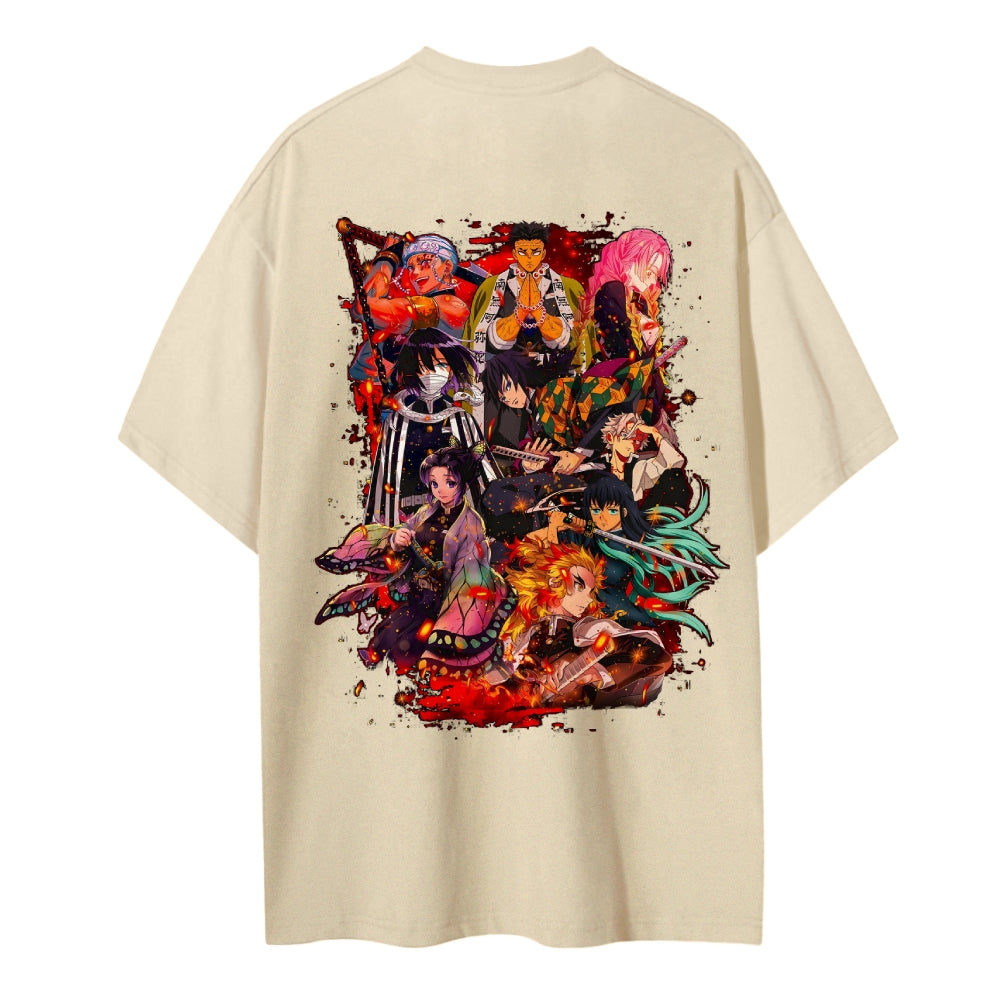 Demon Slayer Cotton Unisex Crew Neck Anime T-Shirt
