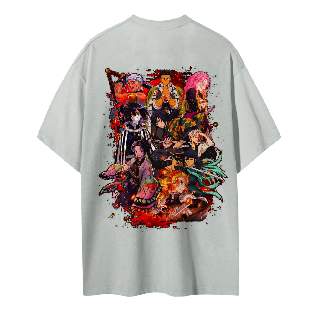 Demon Slayer Cotton Unisex Crew Neck Anime T-Shirt