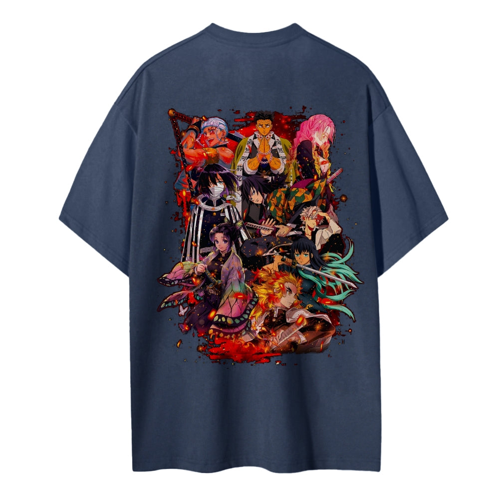 Demon Slayer Cotton Unisex Crew Neck Anime T-Shirt
