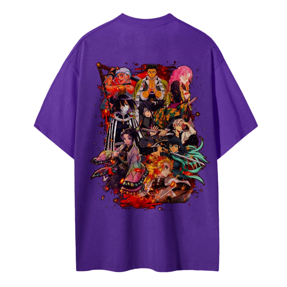 Demon Slayer Cotton Unisex Crew Neck Anime T-Shirt