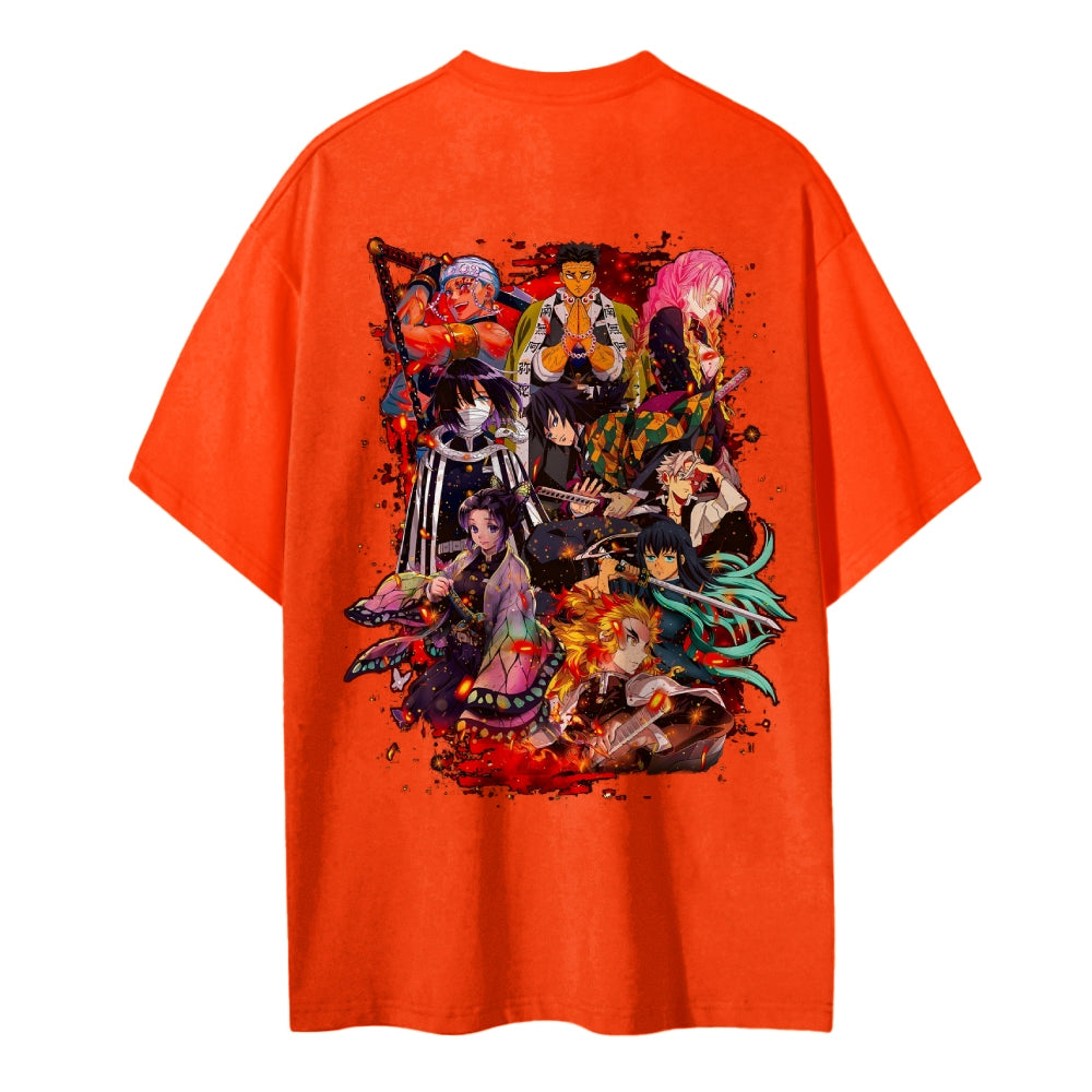 Demon Slayer Cotton Unisex Crew Neck Anime T-Shirt