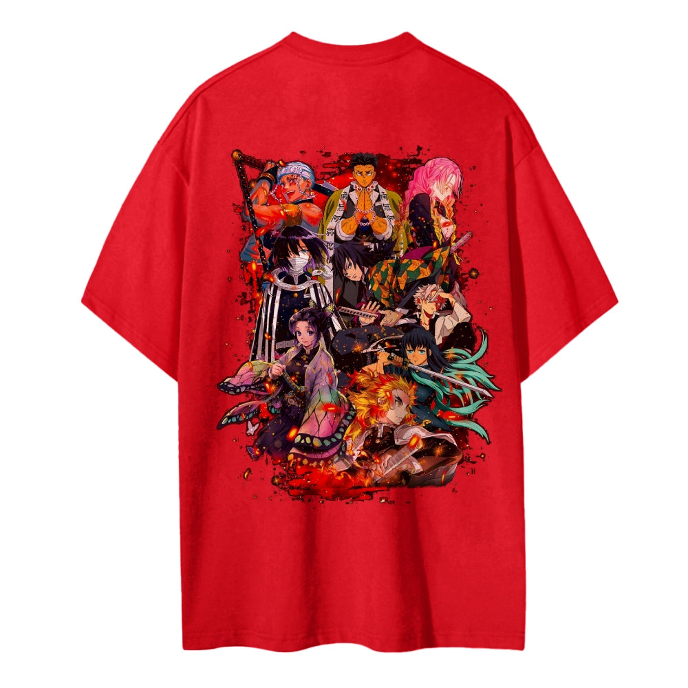 Demon Slayer Cotton Unisex Crew Neck Anime T-Shirt