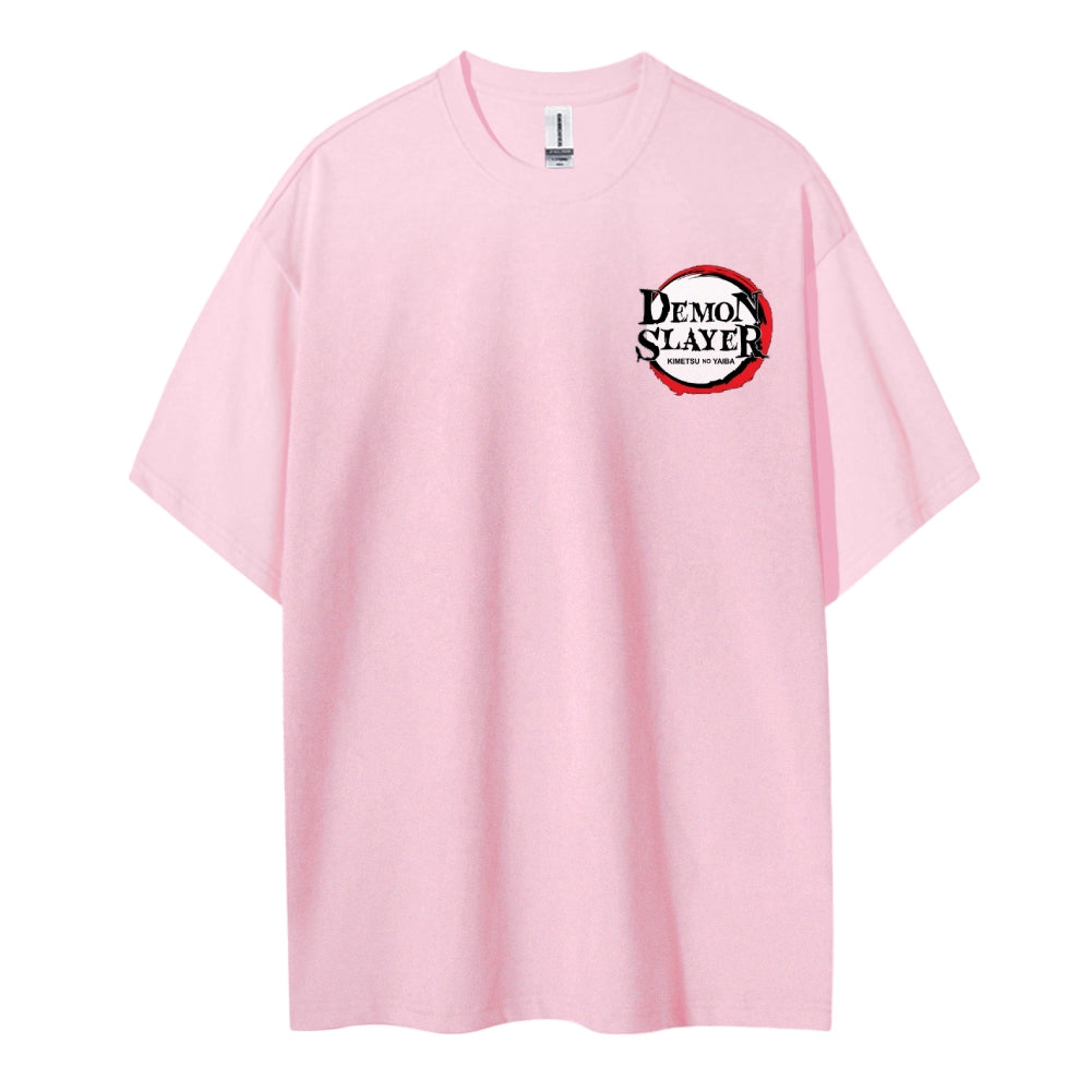 Demon Slayer Cotton Unisex Crew Neck Anime T-Shirt